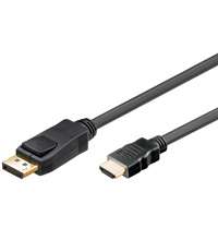 DisplayPort Kabel, vergoldet,  1.0m (Displayport/HDMI )