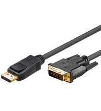 DisplayPort Kabel, vergoldet,  1.0m (Displayport/DVI)