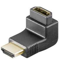 HDMI Winkeladapter (Stecker-Buchse), vergoldet