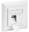 CAT 6a Unterputzdose 2xRJ45, weiß